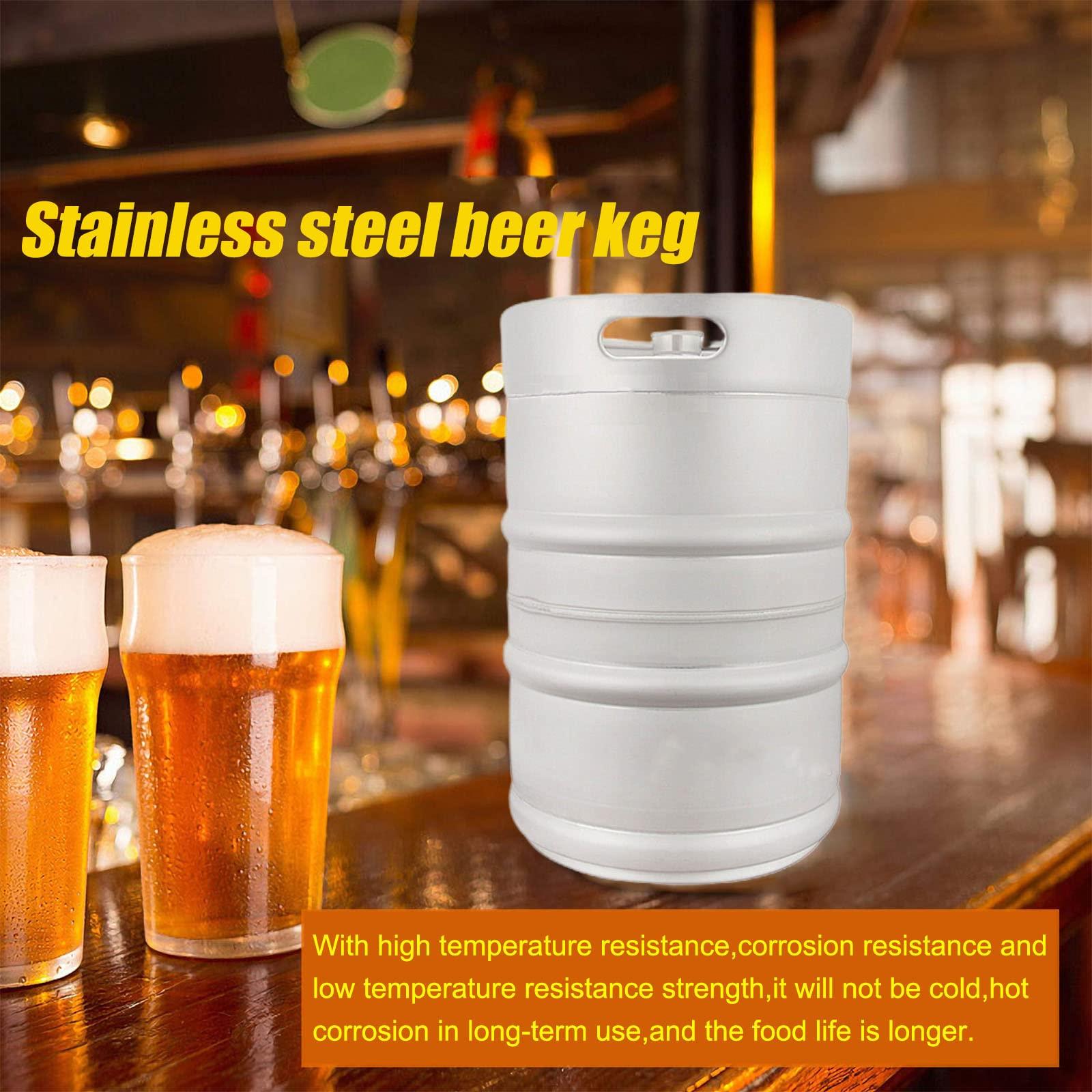 RGWYGCG RGWYGCG 60L Stainless Steel Beer Keg Beer Barrel Seal Steel Beer Kegs for Home Kitchen Brewing Beer for Camping Hiking Homebrewing Keep Beverage Fresh