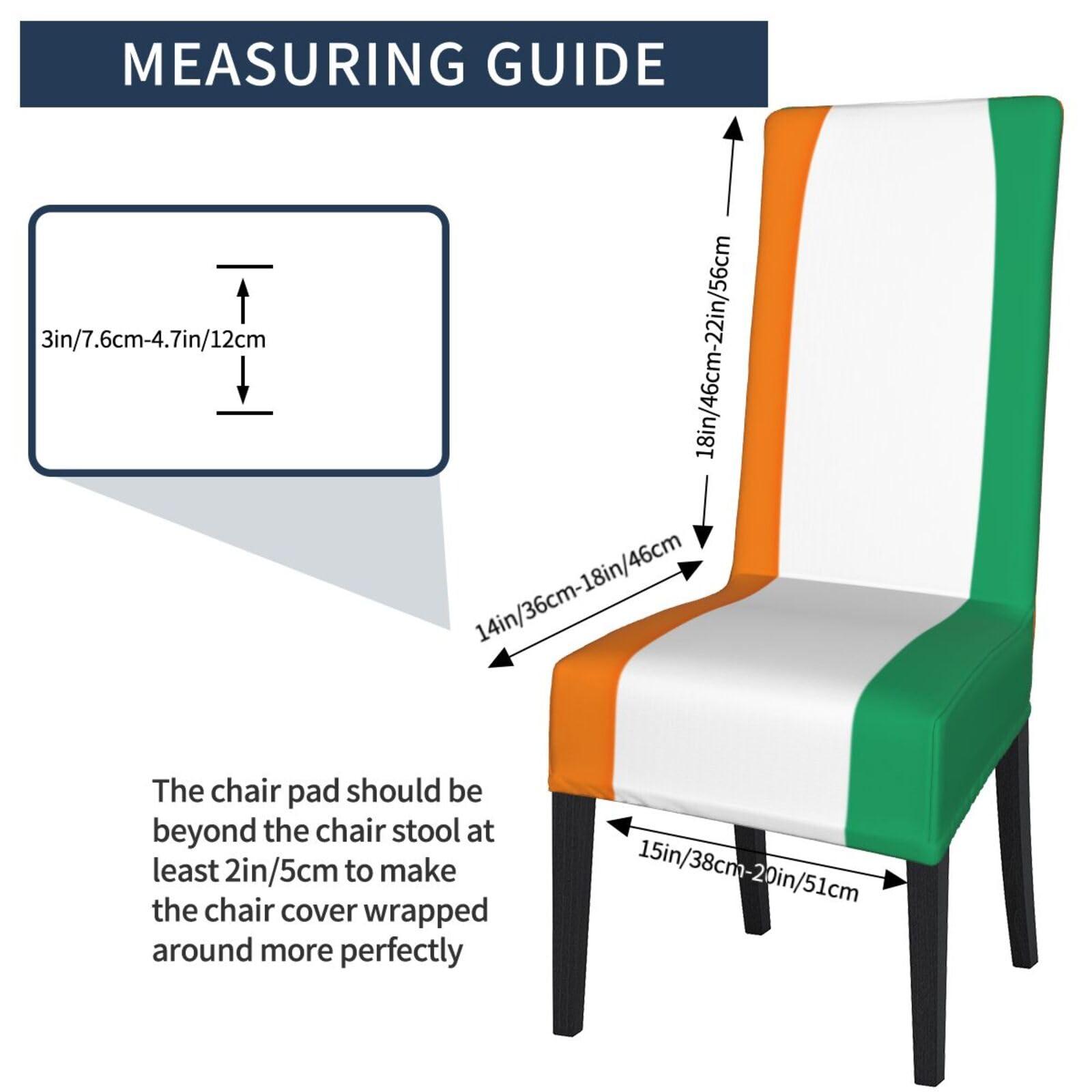 SDEGTHO SDEGTHO Flag of Cote D'Ivoire Protection Cover for Dining Room Chairs Stretchy, Washable, and Detachable Cover