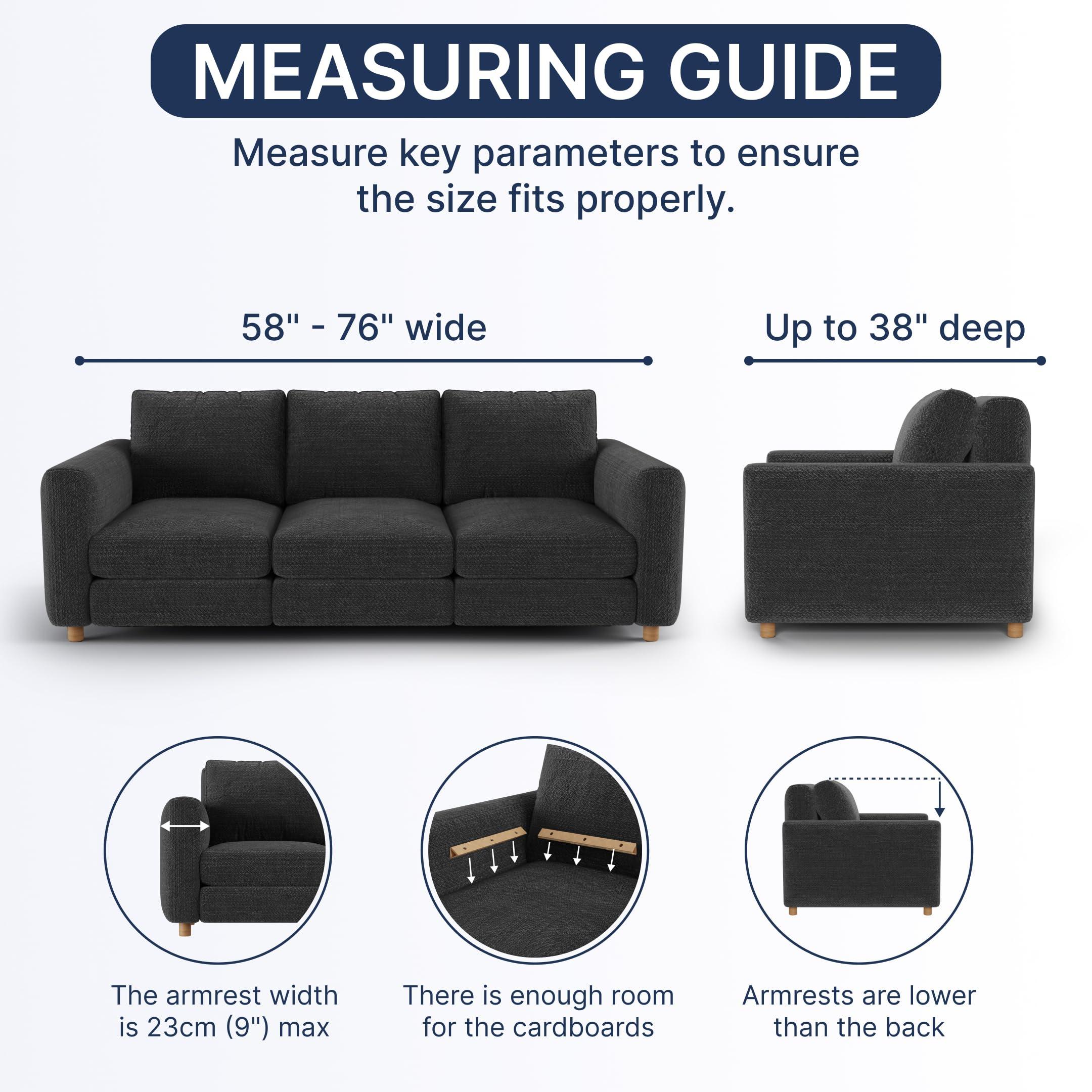 PAULATO BY GA.I.CO. PAULATO BY GA.I.CO. Recliner Sofa Cover - Reclining Couch Slipcover - Soft Polyester Fabric Slipcover - 1-Piece Form Fit Stretch Furniture Protector - Velvet Collection - Burgundy (Recliner Sofa)