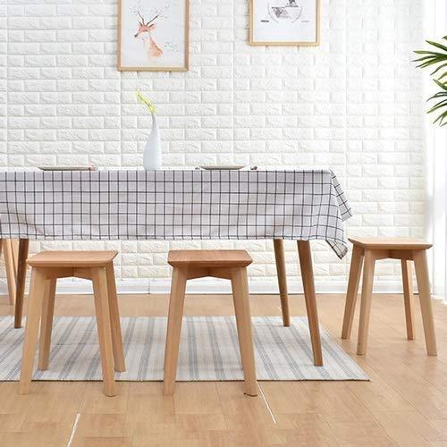 CF-Stools Barstool Breakfast Bar Stools Solid Wood Bar Stool, Bar Stool, High Stool, Dining Stool, Living Room, Square Stool, Makeup Stool, Seat Height 46cm Counter Stool