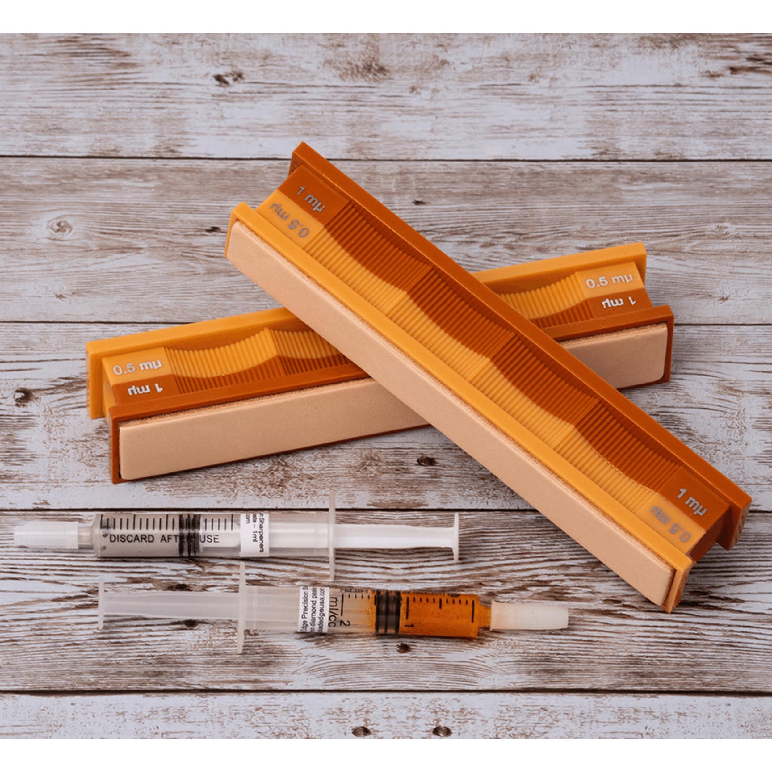 Wicked Edge Wicked Edge 1/.5 Micron Diamond and Leather Strops Pack