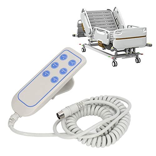 Qiilu 8 Pin Bed Controller 8 Pin Chair Remote PVC Lifting Bed Controller Electric PVC Ip66 Wear Chair Hand Control for Hospital