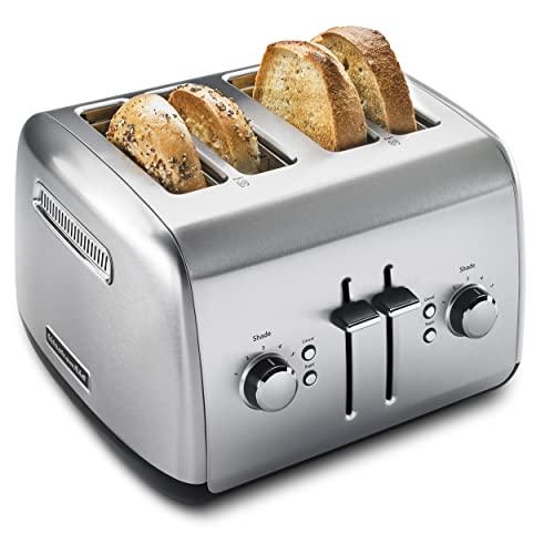 KitchenAid KitchenAid KMT4115SX Stainless Steel Toaster, Brushed Stainless Steel, 4 Slice (Pack of 1)
