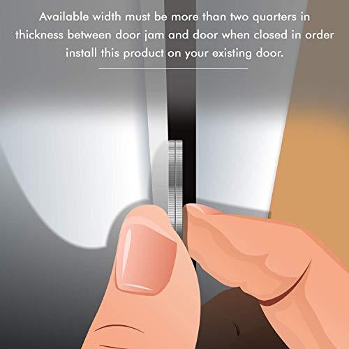 Armor Concepts Armor Concepts Interior Fix-A-Jamb 24\" Interior Door Jamb Repair Kit, for Interior Doors, Door Home Repair in 5 Minutes, Satin Nickel