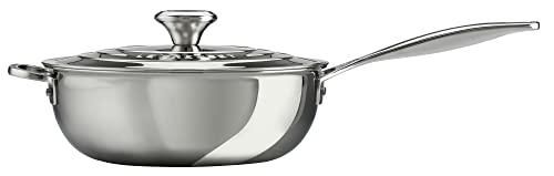 Le Creuset Le Creuset Tri-Ply Stainless Steel 3.5 Quart Saucier Pan