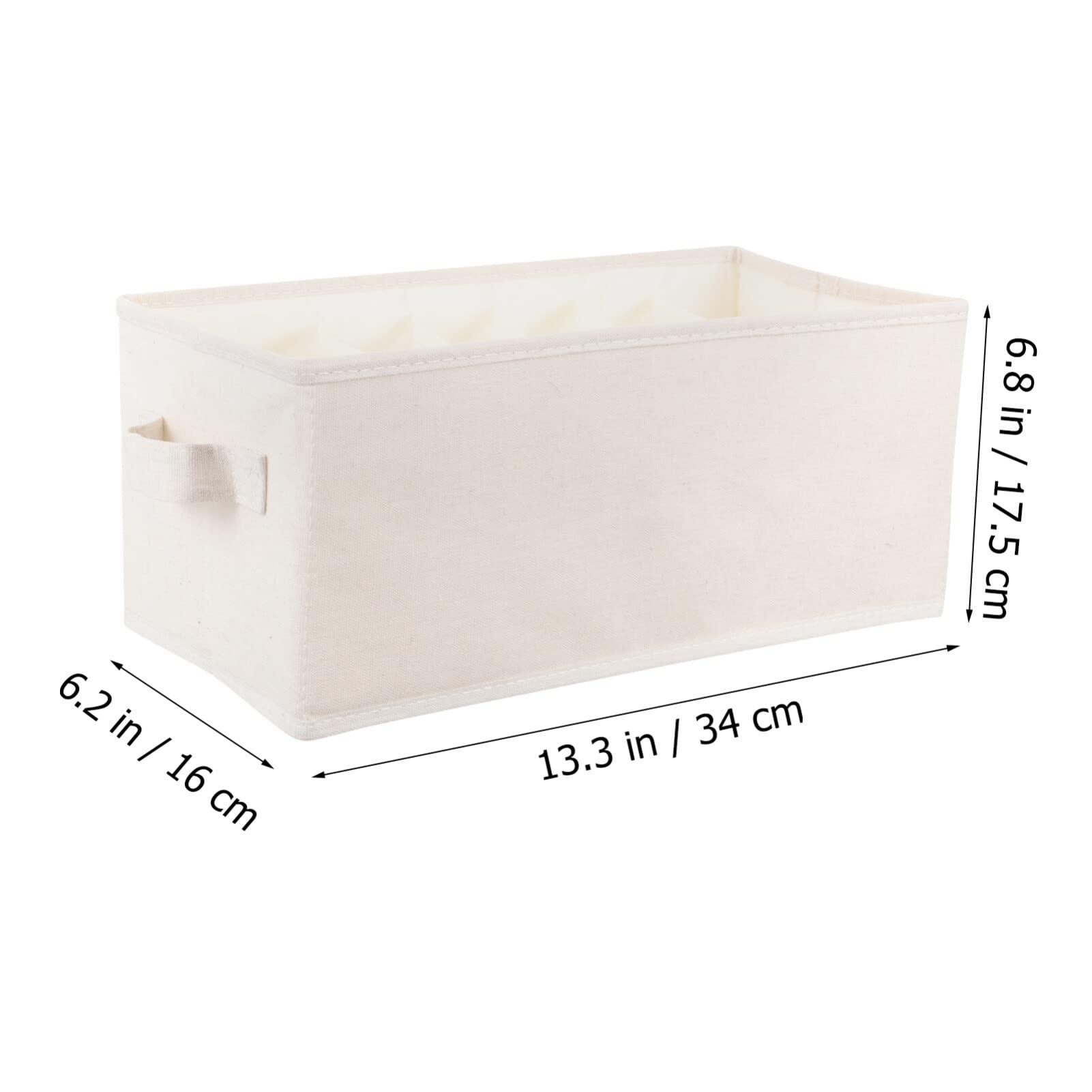 Alipis Alipis Drawer Divider Storage Bin Small Drawer Organizer Folding Clothes Portable Clothes Closet Underwear Storage Drawers Clothing Drawer Storage Box Cotton Linen Shirt Baby