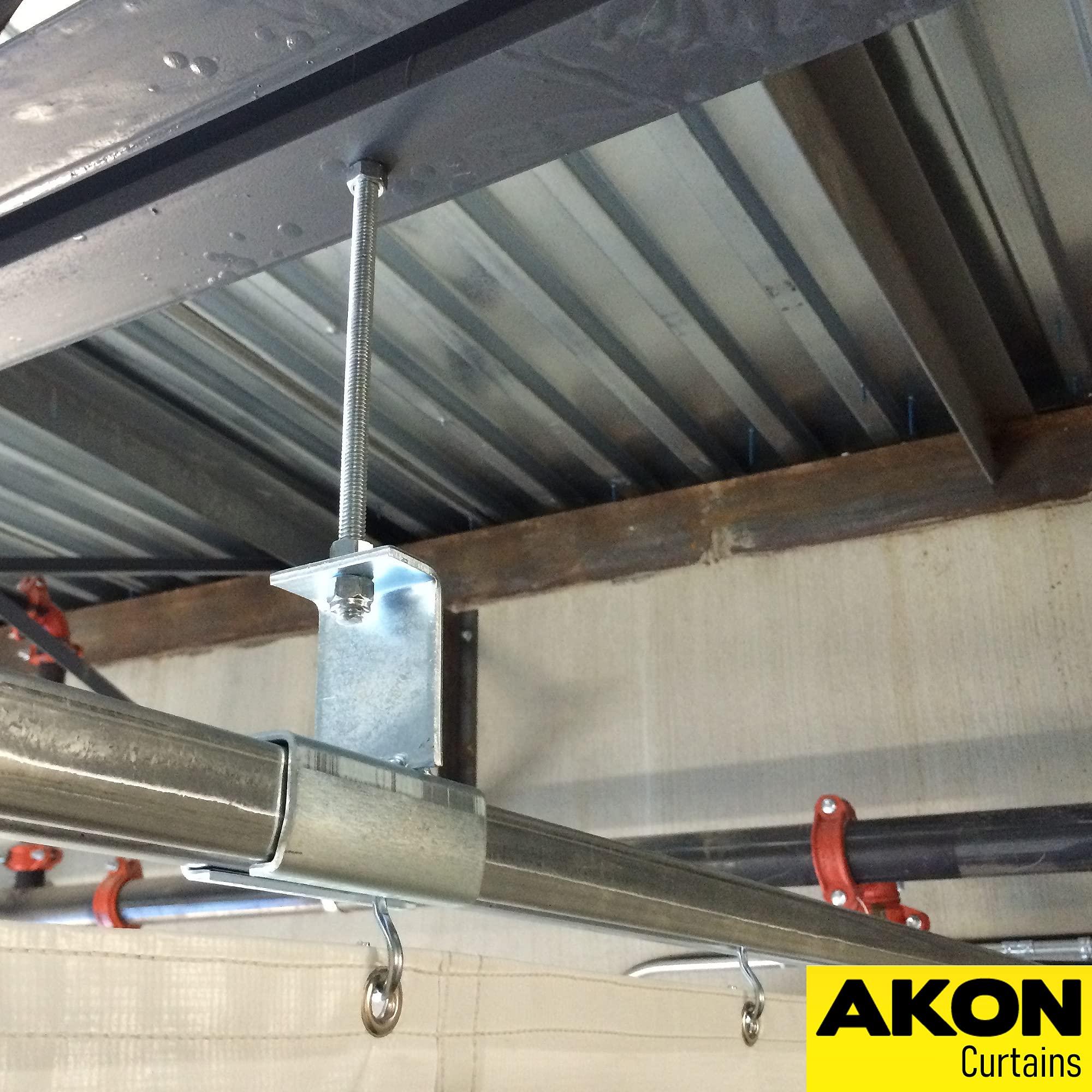 AKON Curtains Suspended Curtain Track System | Drop Down Curtain Track | Commercial, Industrial and Residential Uses