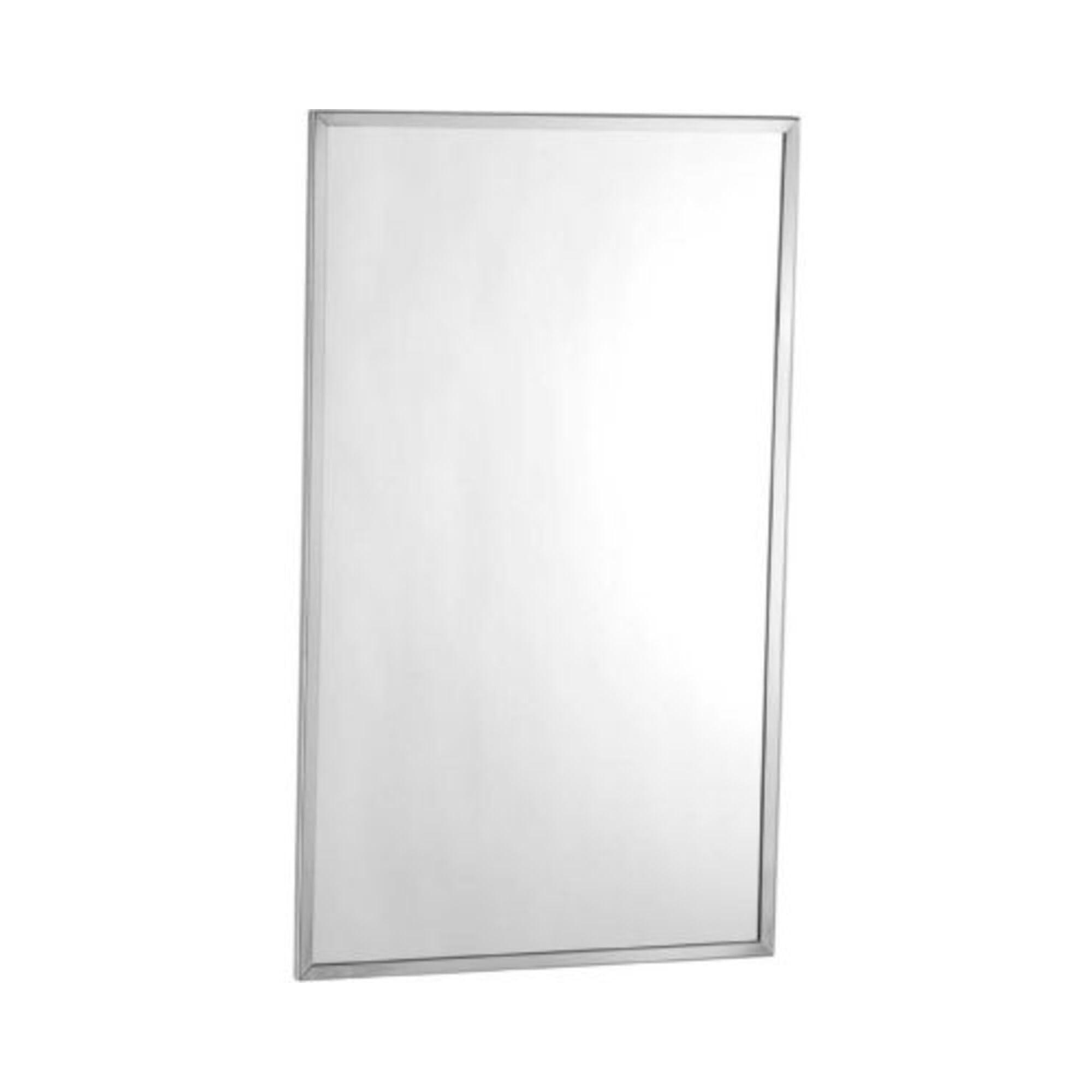 Bobrick Bobrick B-165 1824 18\" W x 24\" H Channel Frame Plate Glass Mirror