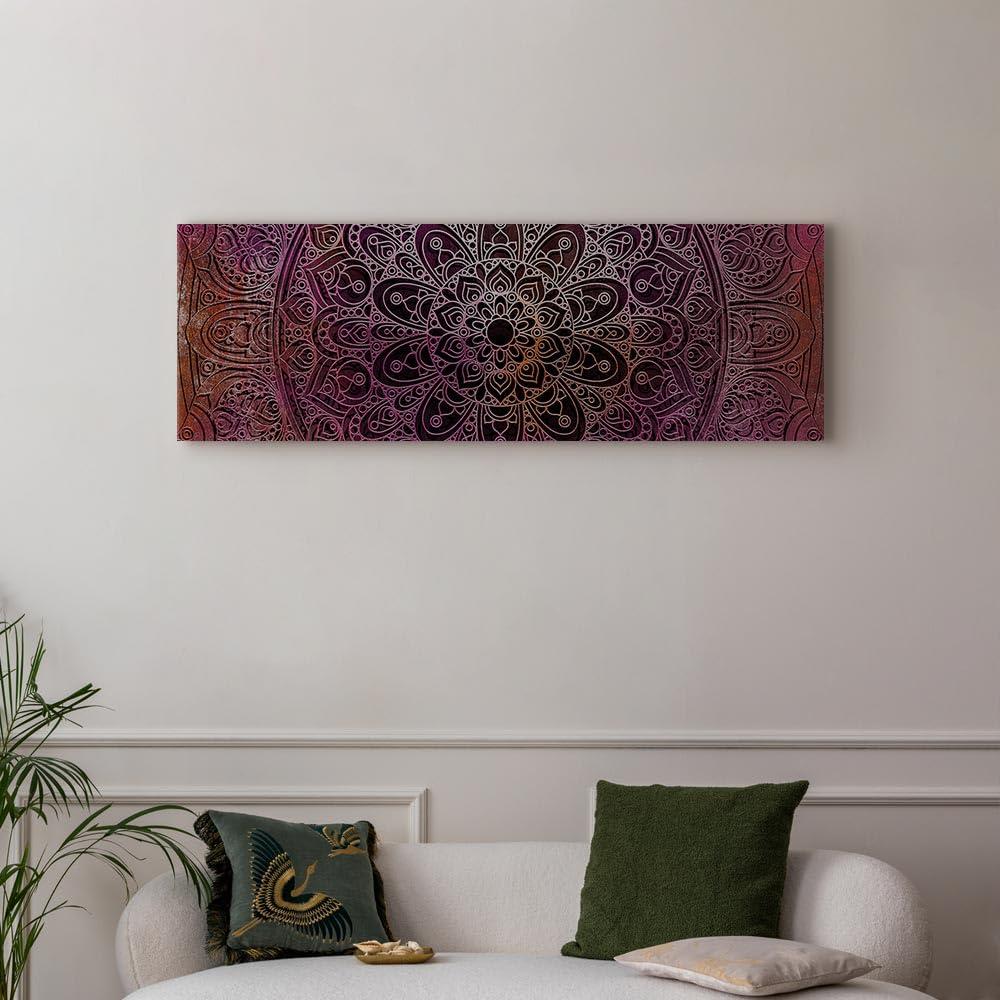artgeist artgeist Canvas Wall Art Print Mandala 53x18 in - 1pcs Home Decor Framed Stretched Picture Photo Painting Artwork Image Orient Zen f-A-0594-b-b