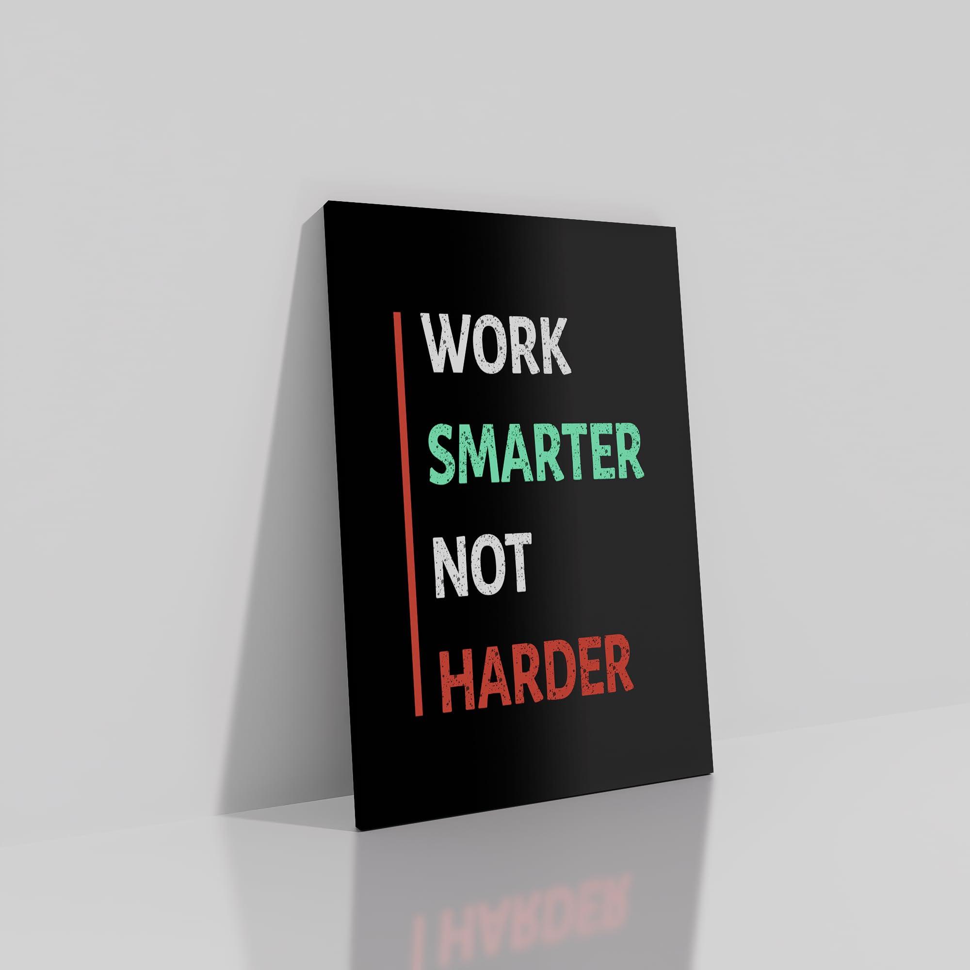 DINGFUN Inspirational Poster Wall Art Motivational Entrepreneur Quotes Print on Canvas Black Background Positive Picture Painting Artwork for Living Room Office Workplace Gym Ready to Hang [24\'\'Wx36\'\'H]