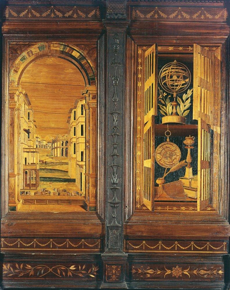 Posterazzi Posterazzi EVCMOND077VJ546H Tarsie Of The Choir Of The Abbey Of Monte Oliveto Poster Print, 18 x 24