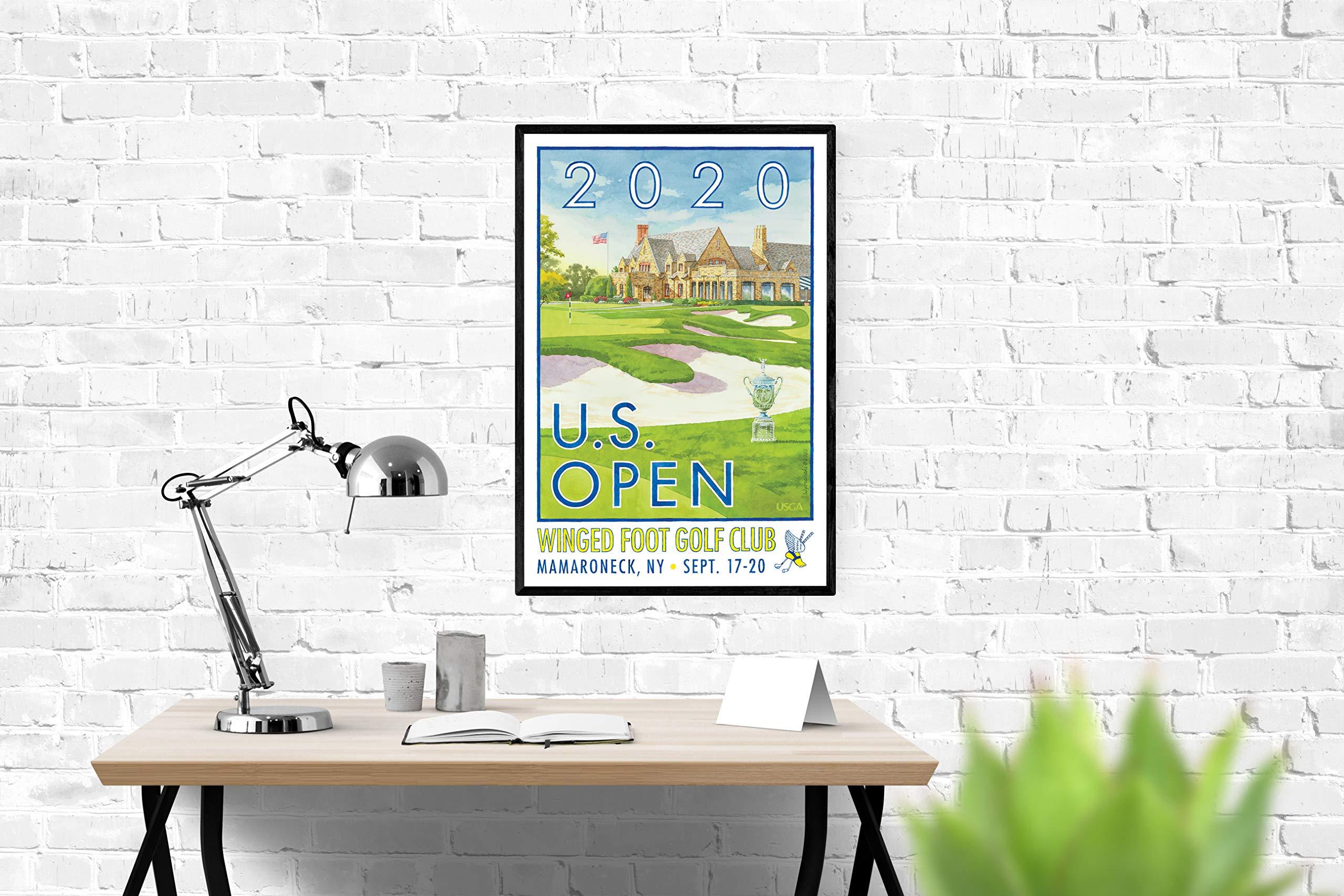 Lee Wybranski Lee Wybranski Official Golf Art / 2020 U.S. Open Major Championship at world famous golf course Winged Foot / 24" x 36" Print/Golf Gifts Golf Accessories Golf Gifts for Men