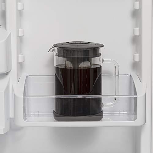 Primula Primula Pace Cold Brew Iced Coffee Maker with Durable Glass Pitcher and Airtight Lid, Dishwasher Safe, Perfect 6 Cup Size, 1.6 Qt, Black