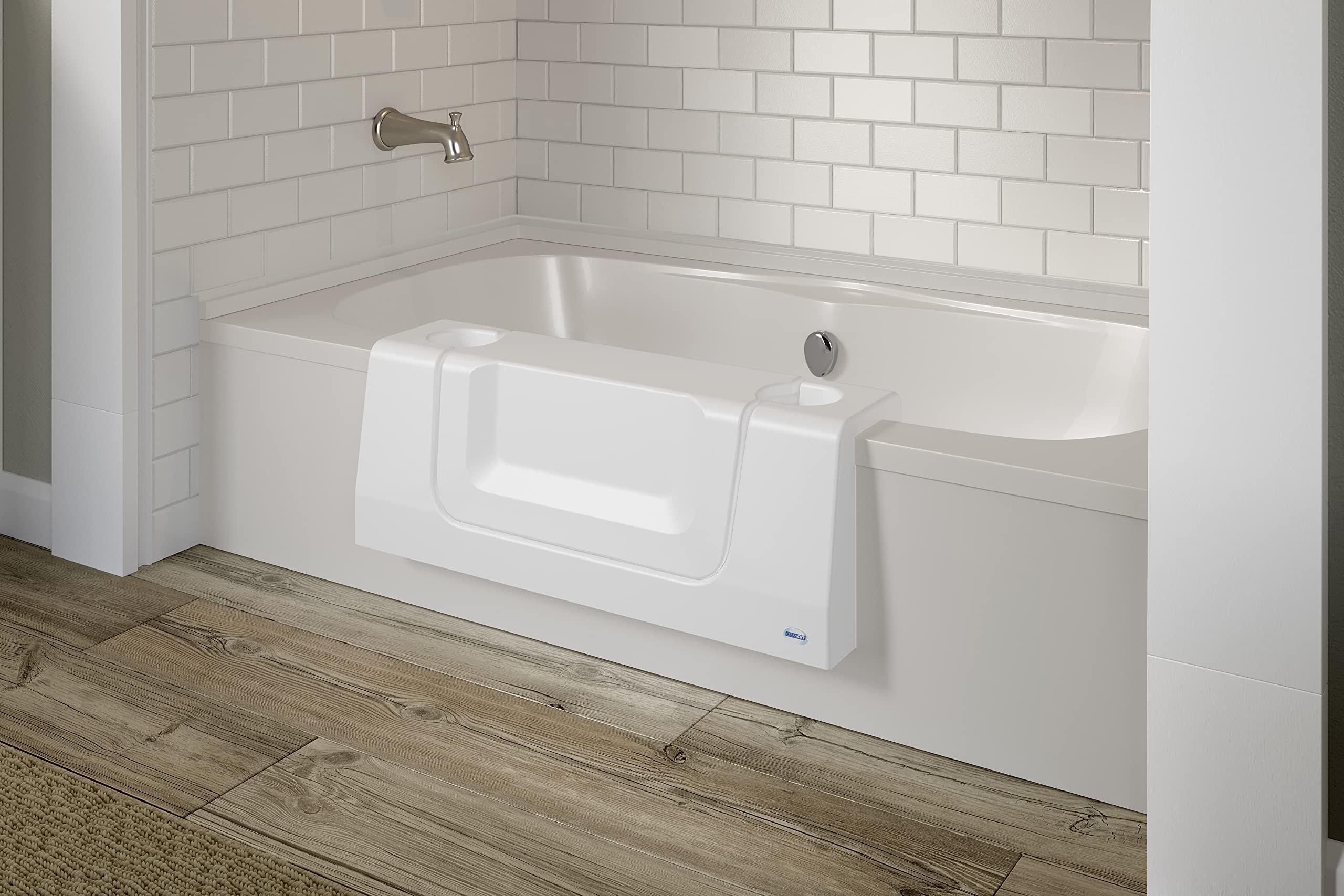 Cleancut CleanCut Convertible Bathtub Accessibility Kit - Convert Existing Tub to Walk-In Tub (White, Size Large)
