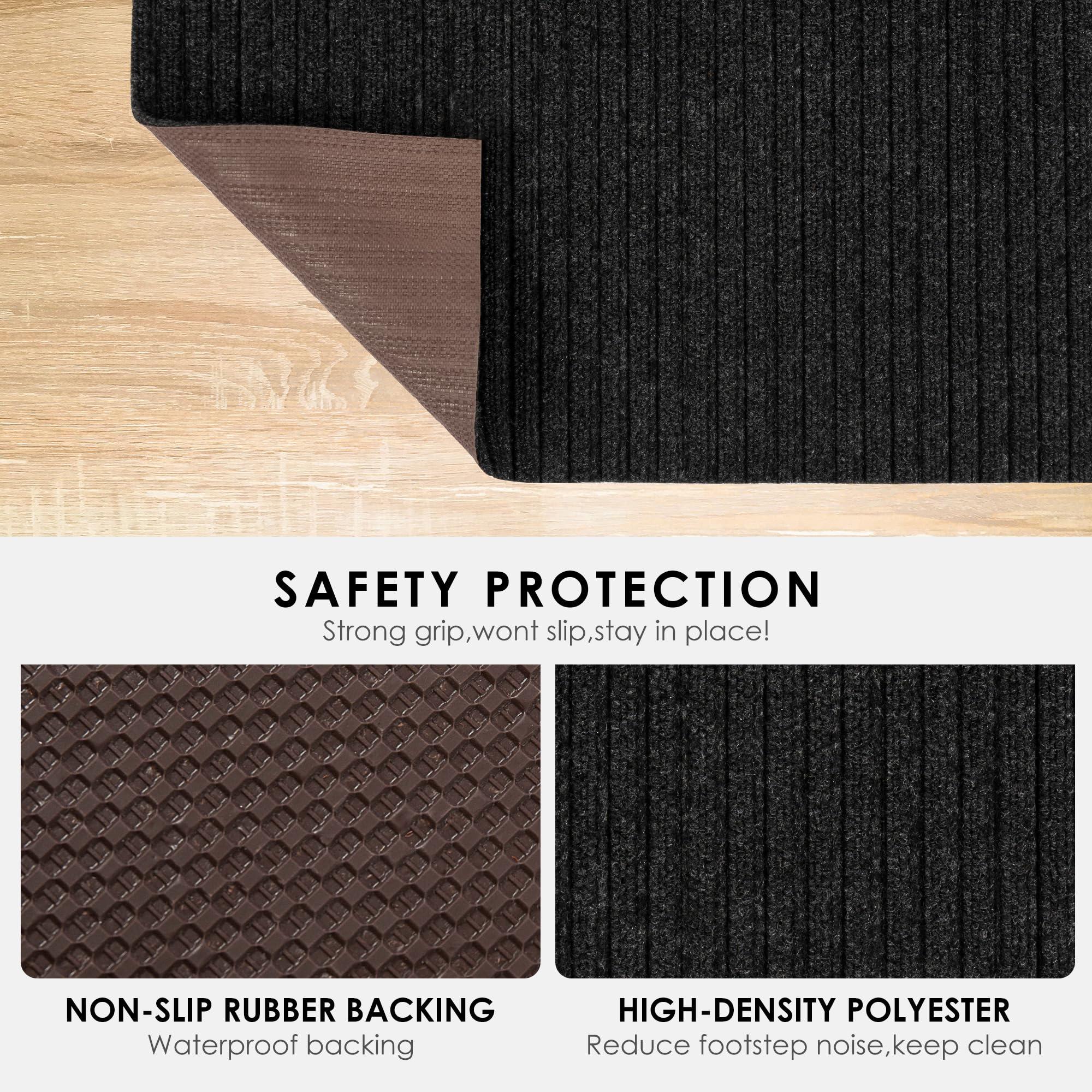 koloko koloko 4ft x 6ft Runner Rug Non-Slip Outdoor Indoor Carpet Runner Custom Size Floor Runners Area Rugs Mat with Rubber Backing for Hallway Entryway Balcony Patio Kitchen Garage Stair Laundry