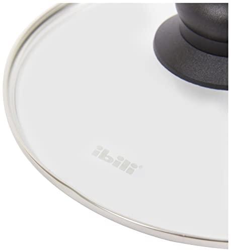 IBILI Ibili Prisma Universal Glass Lid Cover For Frying Pan, Fry Pan, Skillet, Pot, With Plastic Handle (7.87 Inches)