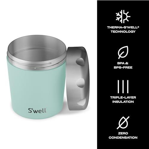 S\'well S\'well Stainless Steel Ice Cream Chiller, 16oz, Mint, Triple Layered Vacuum Insulated Container Keeps Ice Cream Frozen For Up To Four Hours, BPA Free