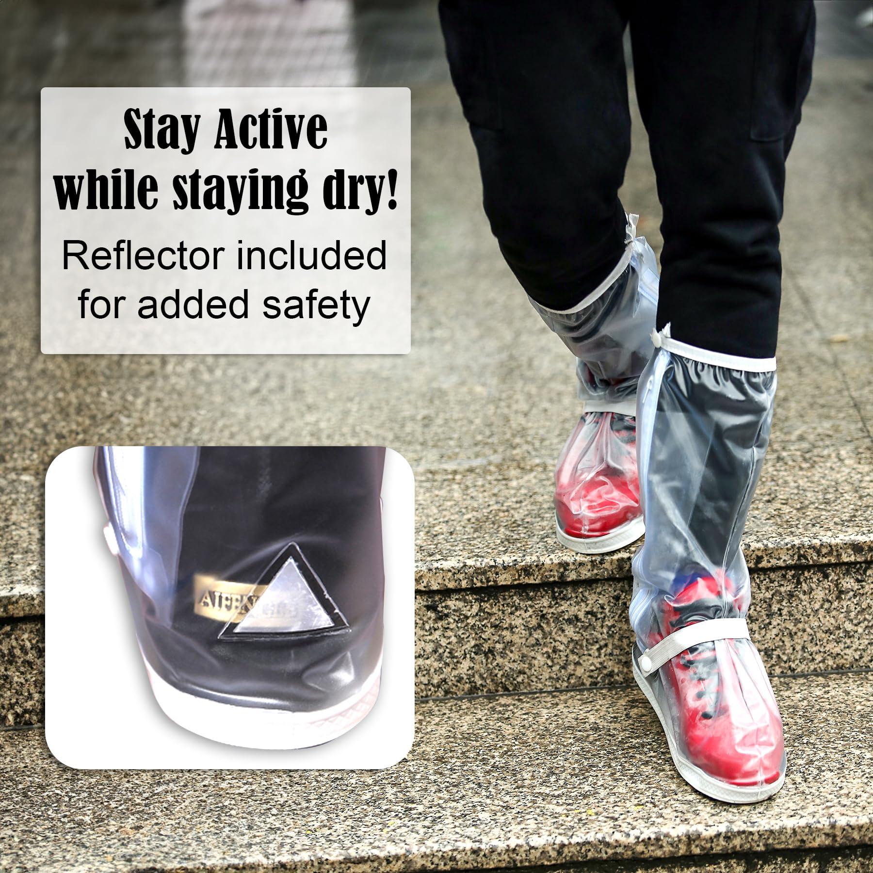 Galashield Rain Shoe Covers | Waterproof Shoe Covers for Men and Women | Reusable Galoshes Overshoes (Large)