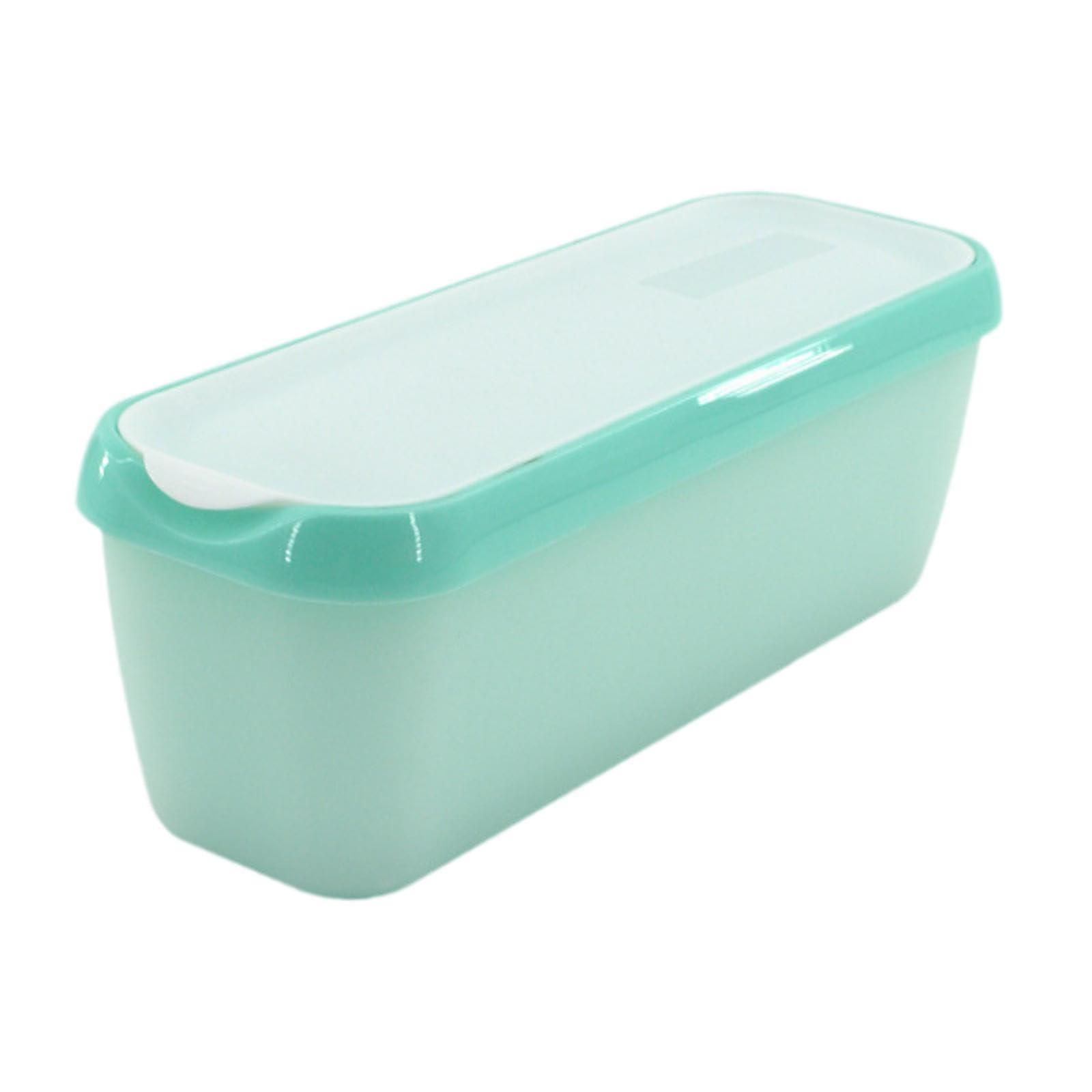B Baosity B Baosity Ice Cream Container Ice Cream Storage Container for Homemade Ice Cream Large Airtight Ice Cream Box Ice Cream Tub for Kitchen, Mint Green, 28cmx10cmx9.7cm