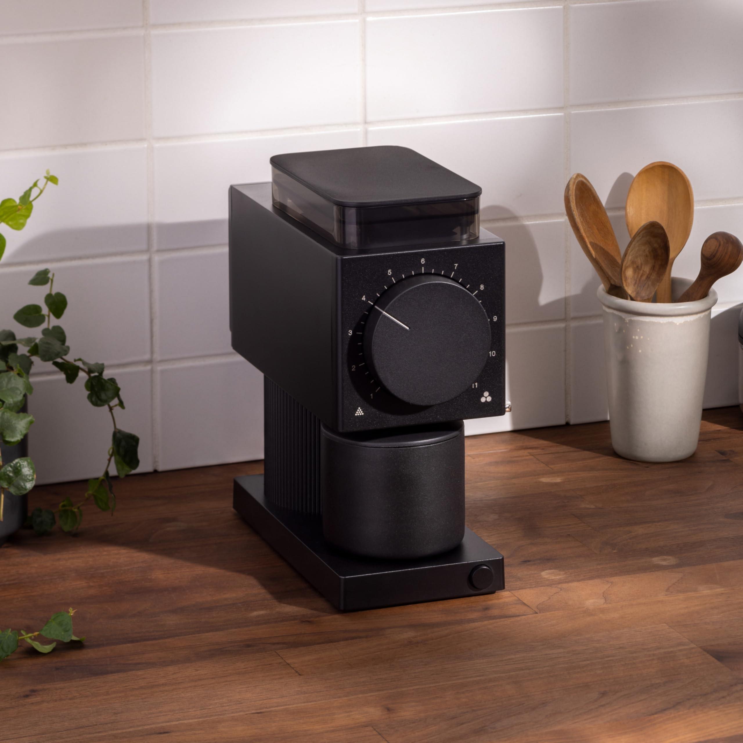 Fellow Fellow Gen 2 Ode Brew Grinder - Burr, Electric Coffee Bean Grinder with 31 Settings for Drip, French Press & Cold Brew - Small Footprint - Matte Black