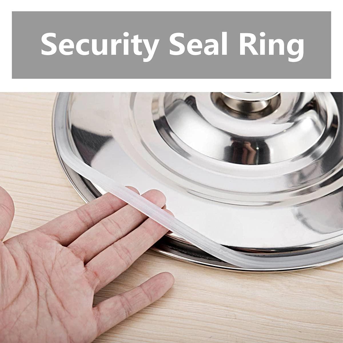 WSAH 5-100L 201 Stainless Steel Airtight Milk Can with Sealed Lid/Fermentation Wine Pail Milk Bucket for Liquid and Solid Storage/Transporting,22L