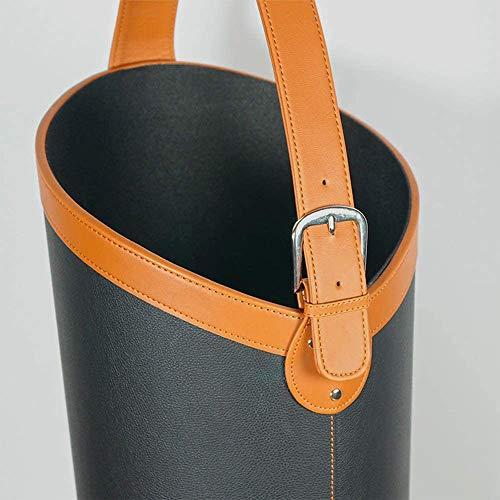 Umbrella stand Umbrella stand Modern, Indoor Umbrella Holder for Entrance Floor Standing Leather Round Umbrella Bucket for Home and Office Lightweight Umbrella Holder Rack
