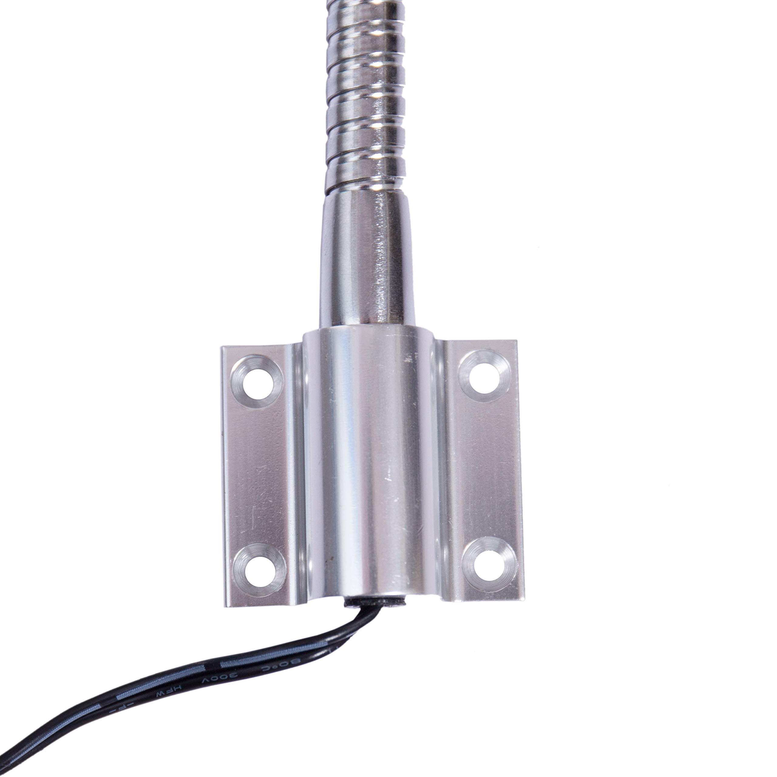 Hersi Reading Light Built-in Button Switch Minimalist Flexible Gooseneck LED Bed Lamp Headboard Wall Surface Mount for Bedroom/Living Room