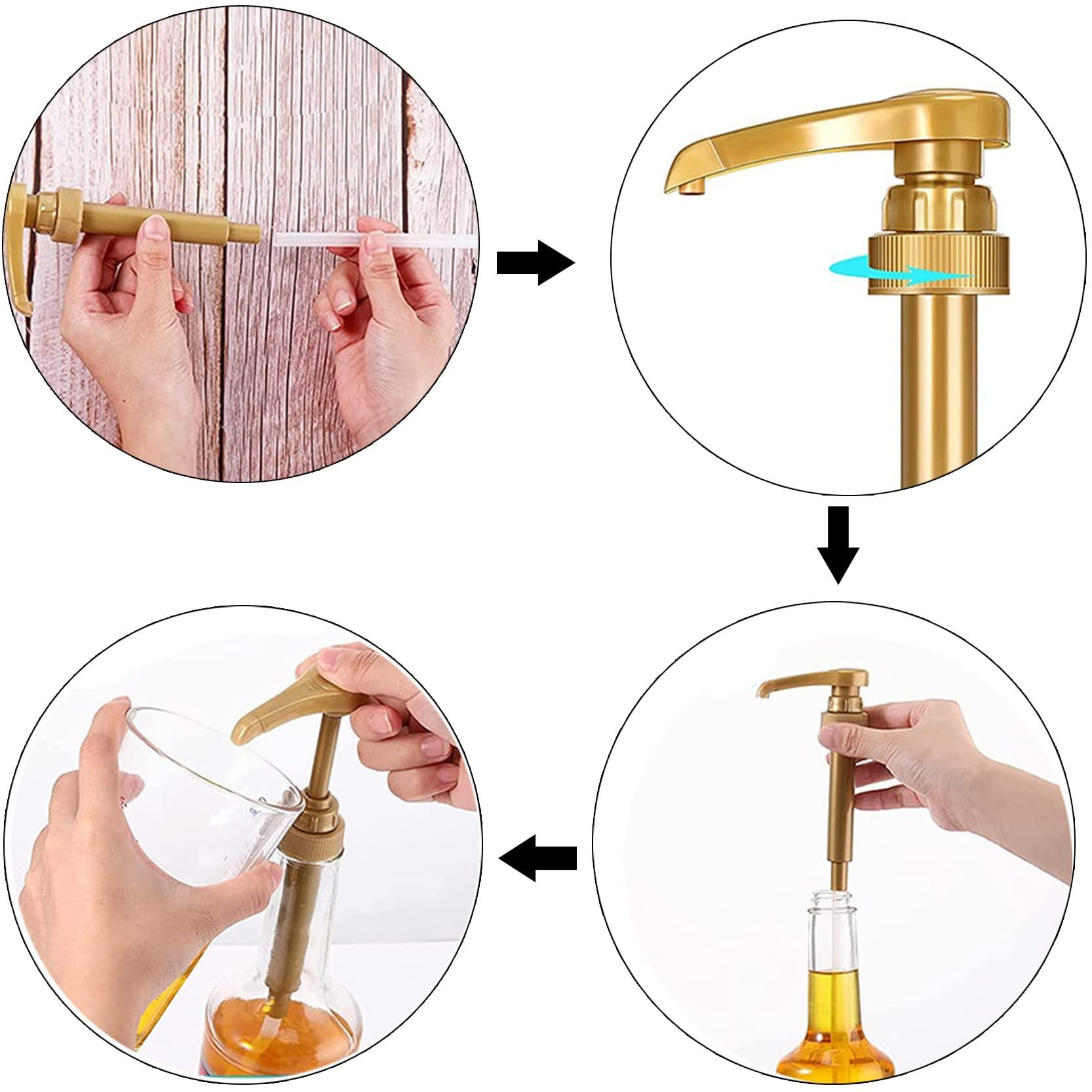 AOSWTLIF AOSWTLIF 12PCS Syrup Pump Suitable for 750ml BottlesCoffee Syrup Dispenser PumpFlavor Syrup Pump (12)