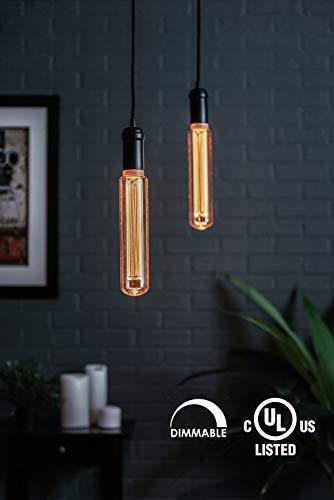 Next Glow Next Glow Decorative LED Light Bulb E26 Medium Base, Laser-Cut Inner Pillar 3.5W, Dimmable T60 Style Glow, Beautiful Home Decor Lighting for Kitchen, Pendant Fixtures. (Amber)