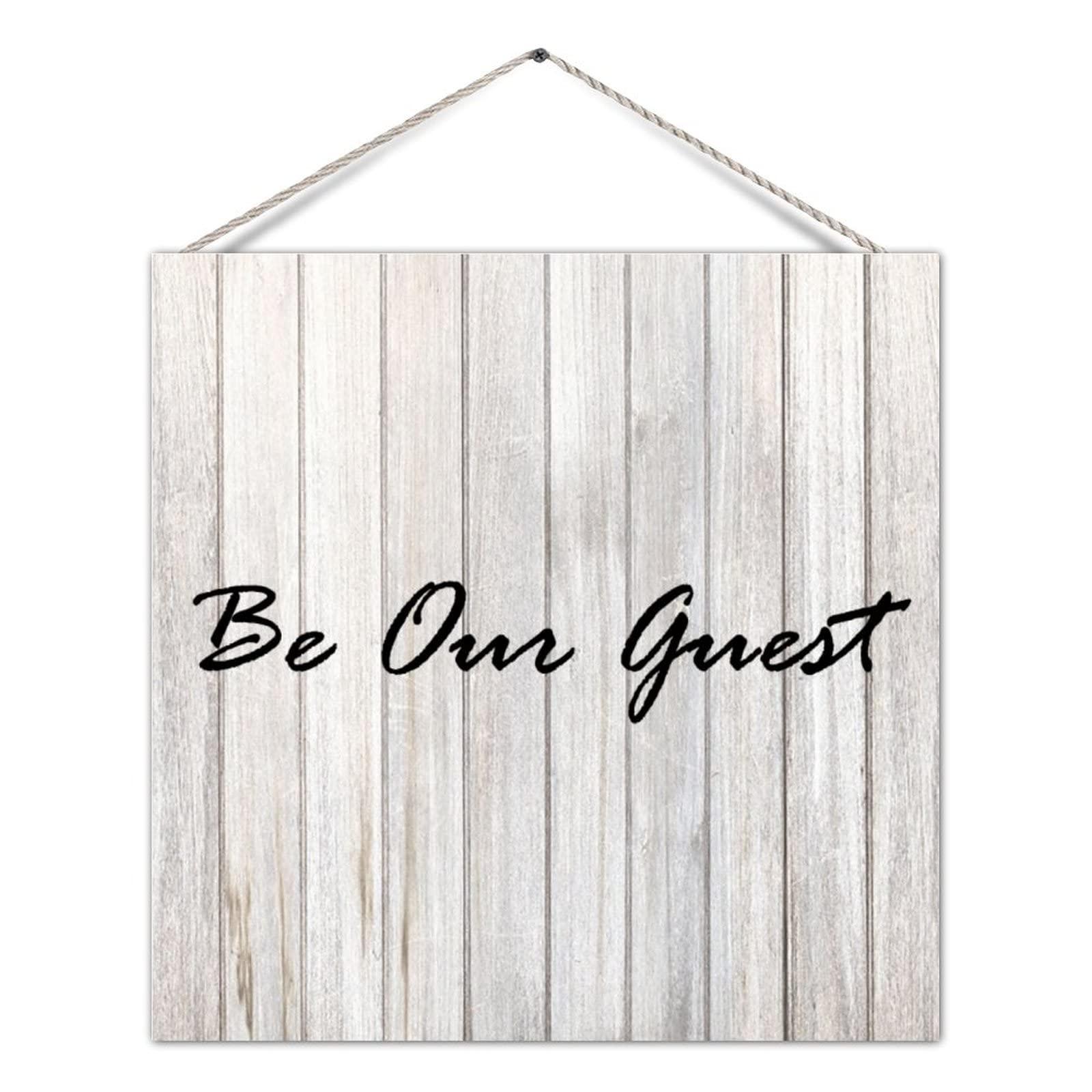 Generic Wooden Pallet Sign Wedding Sign Be Our Guest Country Wooden Sign Plaque with Sayings Wood Craft Sign Chic Style Home Hanging Sign Home Sign for Wedding Decor