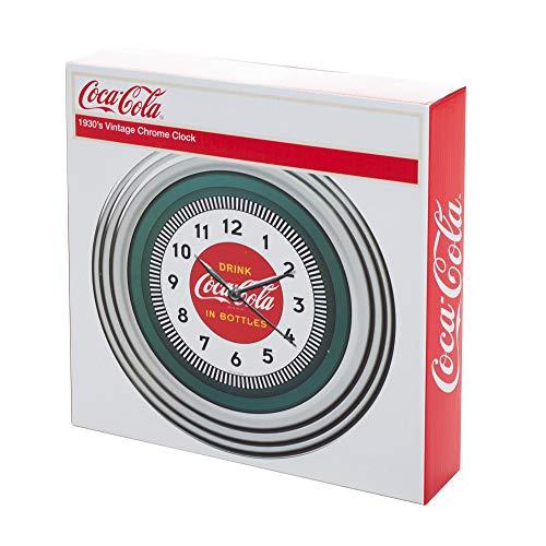 Trademark Gameroom Coca-Cola Chrome Clock, 12"