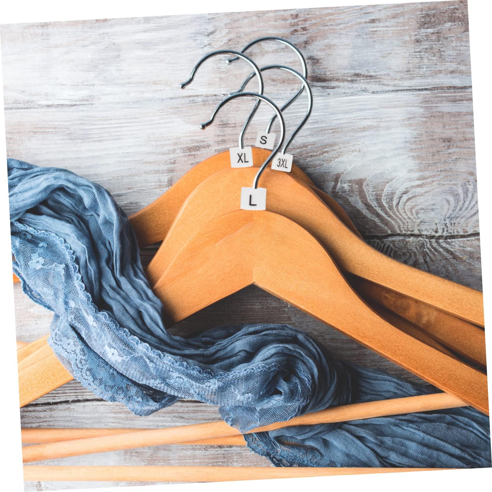 BESTOYARD BESTOYARD 300 Pcs Size Grain Clothes Hanger Size Markers with Numbers Clothing Size Markers Hangers Tags Marker Color- Coding Hanger Sizes Marker Ease Plastic Baby White Nursery Iron Wire