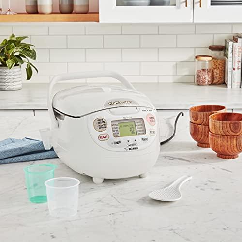 Zojirushi Zojirushi NS-ZCC10 5-1/2-Cup Neuro Fuzzy Rice Cooker and Warmer, Premium White