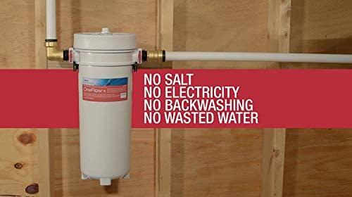 Watts Premier Watts OFPSYS OneFlow Plus Salt-Free Scale Prevention and Water Filtration System, Carbon Water Filter, Scale Reduction Cartridge, 1\" NPT Inlet and Outlet Connections