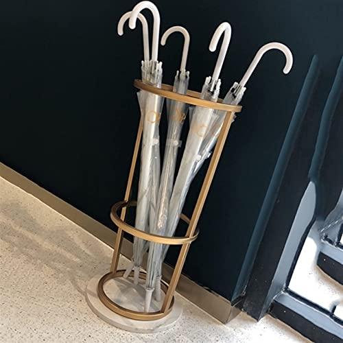 GFHQDPSC Umbrella Holder Household Simple Umbrella Stand, Multifunctional Umbrella Rack for Canes Walking Sticks, Living Room Office (Color : Gold) (Gold)