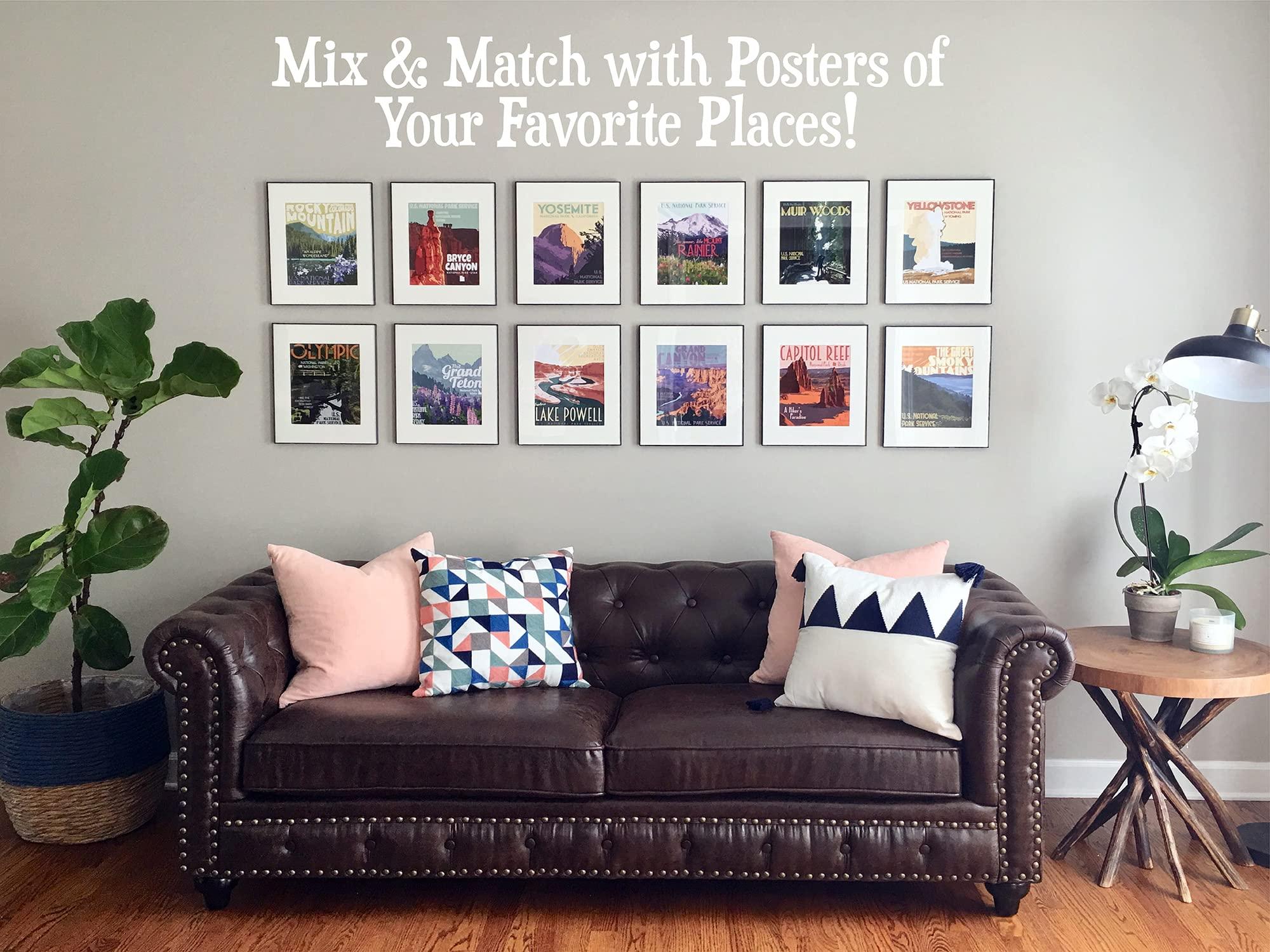 The Window West Berlin Germany Travel Poster Print (Canvas, 16x20 Inches)