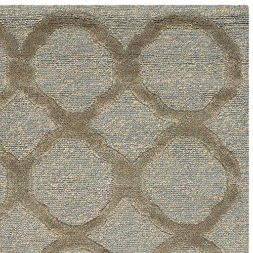 Martha Stewart MARTHA STEWART x SAFAVIEH Martha Stewart Rugs Quatrefoil Rug, Blue Maize, 3' 9" x 5' 9"