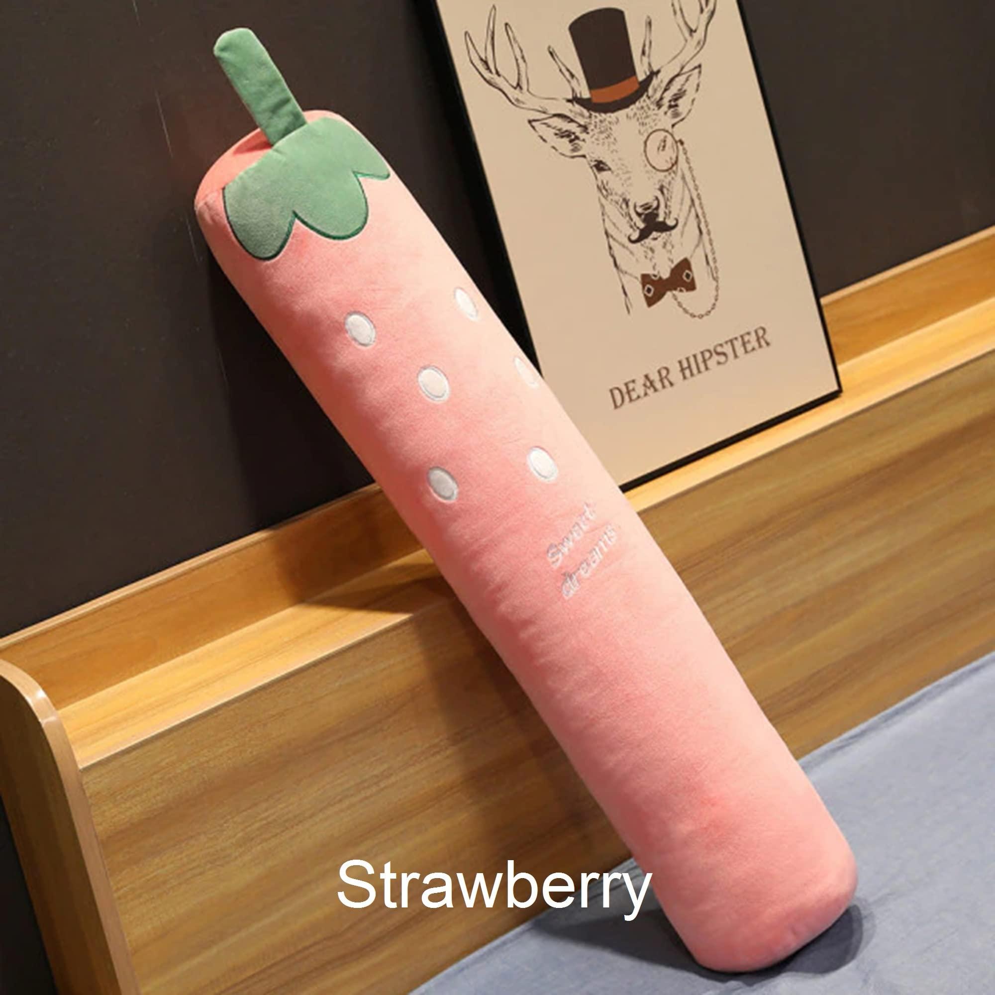 Your Gifts Here Long Body Pillow Giant Carrot Plush Body Pillow Extra Long Pillow Cute Gifts For Her Plush Pillow For Bed Kawaii Bedding Bed Pillows (XL - 51 inch (130cm), Carrot)