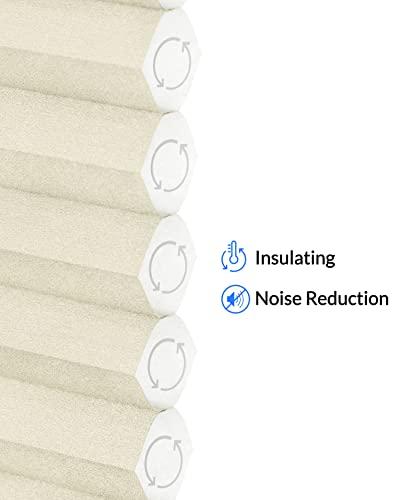 CHICOLOGY CHICOLOGY Cellular Shades, Top Down Bottom Up Shades, Blinds for Windows, Window Shades for Home, Door Blinds, Window Coverings, Cellular Blinds,Ecru - Light Filtering, 29" W x 72" H