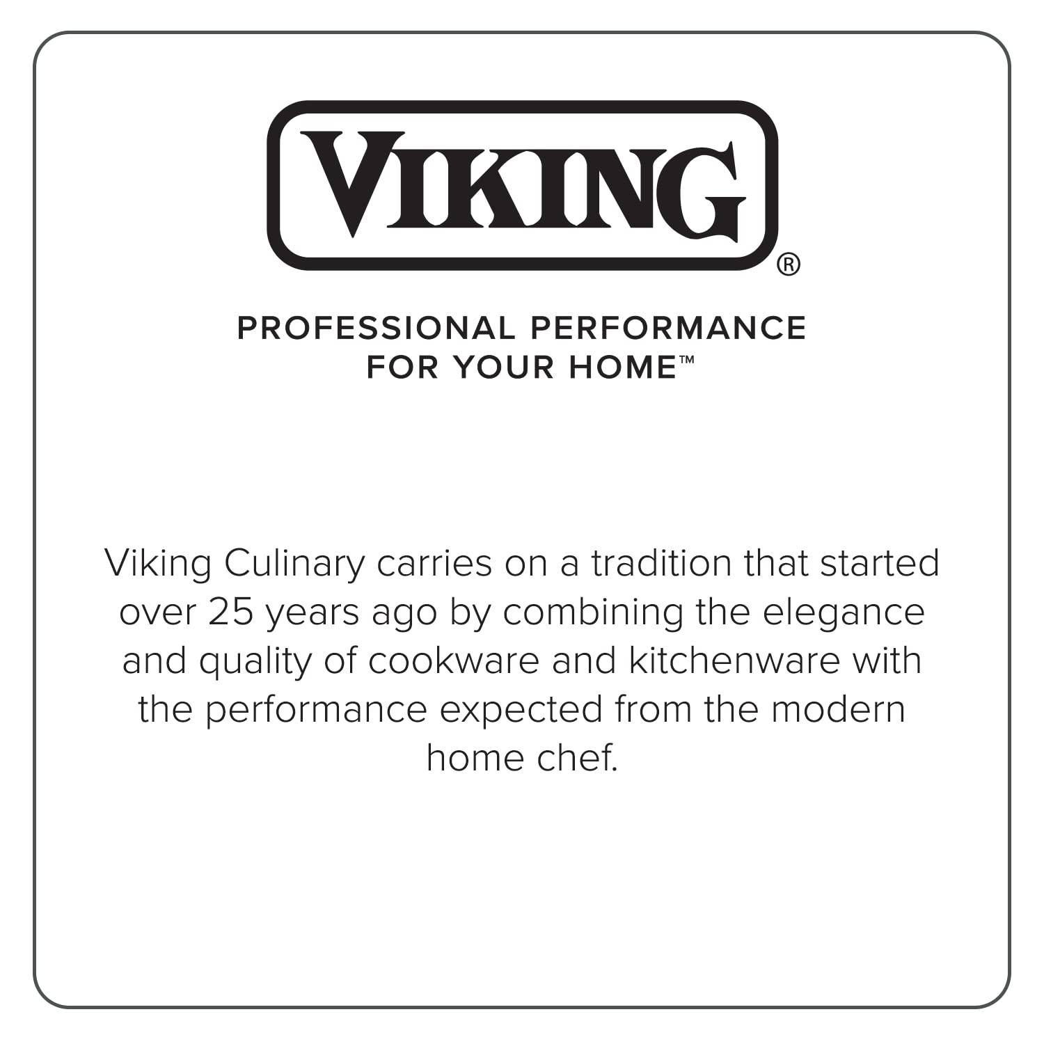 Viking Culinary VIKING Culinary Professional 5-Ply Stainless Steel Nonstick Fry Pan, 10 Inch, Ergonomic Stay-Cool Handle, Dishwasher, Oven Safe, Works on All Cooktops including Induction