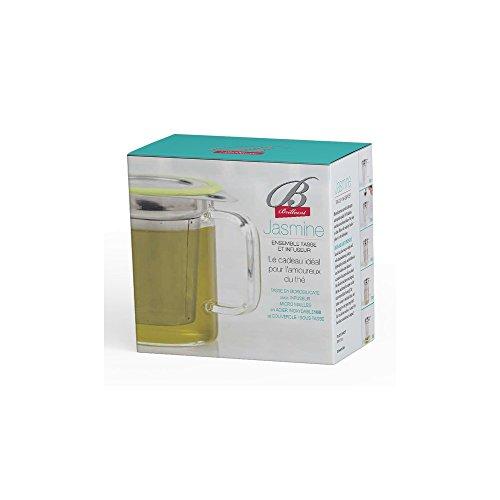 B. BRILLIANT Brilliant - Jasmine Tea Mug and Stainless Steel Infuser with lid and Handle