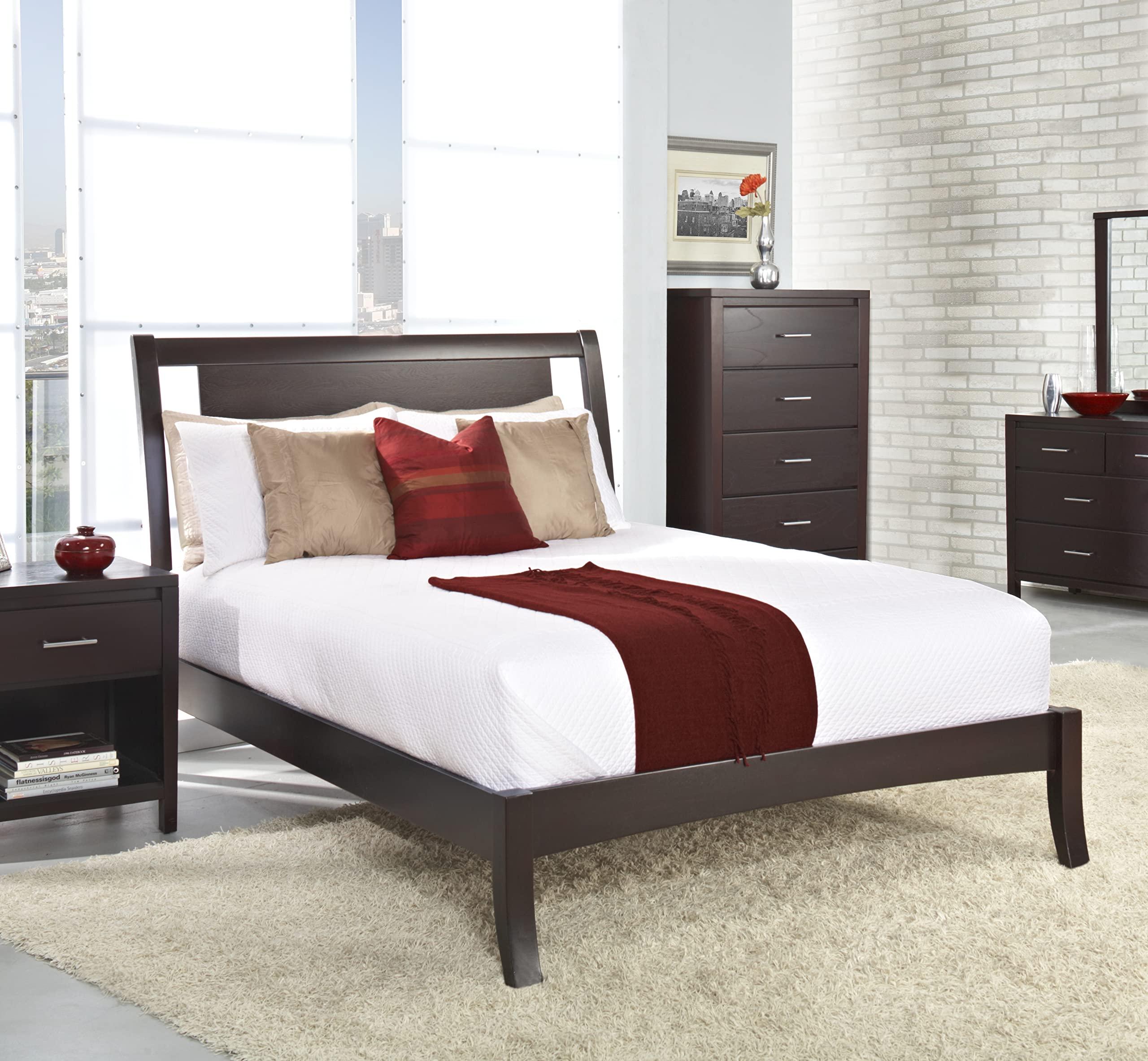 Modus Furniture Modus Furniture Solid-Wood Low-Profile Bed, Twin, Nevis - Espresso