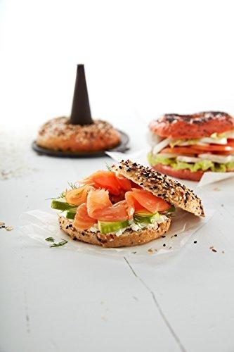 Lekue Lekue Bagel Maker with 6 Individual Bagel Molds, Brown