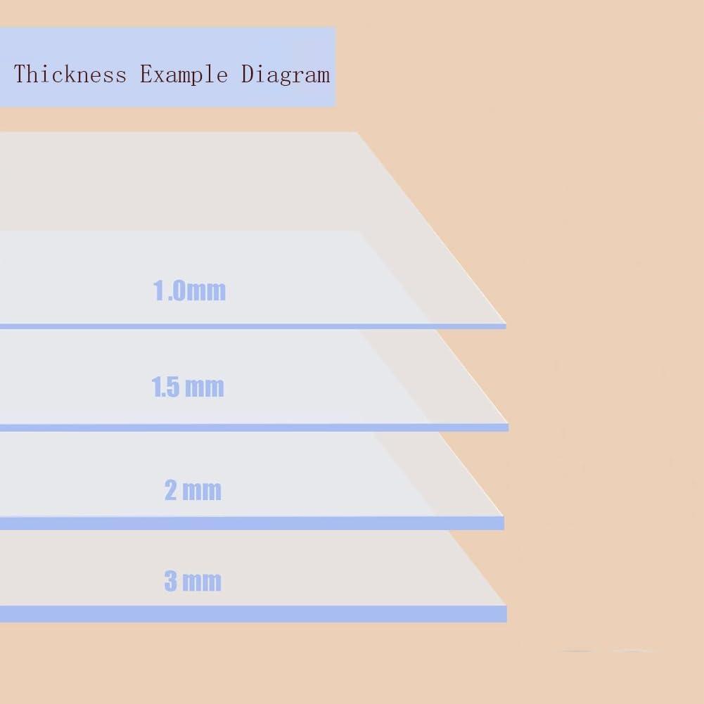 QCHIAN QCHIAN Desk Mat Transparent, Clear Desk Mat, Large Pad Table Protector, Non-Slip, Waterproof,Round Edges Desk Mat, for Kitchen Coffee Office Dining Table(Size:L(5.25ft) X W(3.28ft) X T(0.06"))