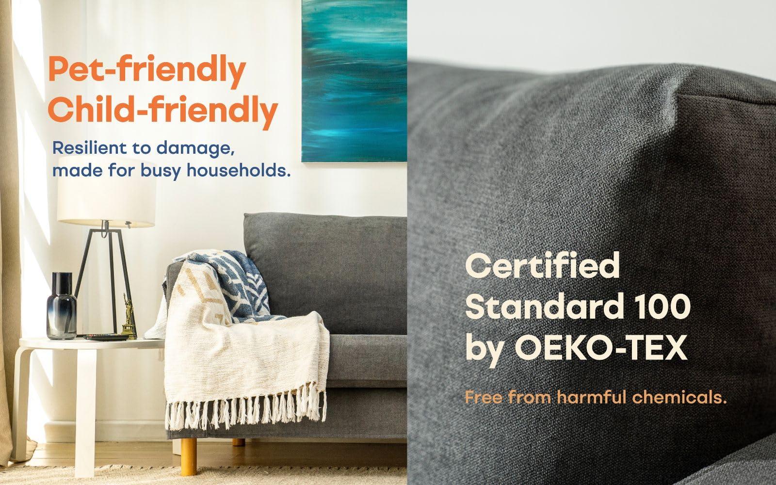 Comfort Works Comfort Works Custom Karlstad Sofa Covers, Replacement for IKEA Karlstad 3-Seater Sofa (3-Seater - Medium Grey)