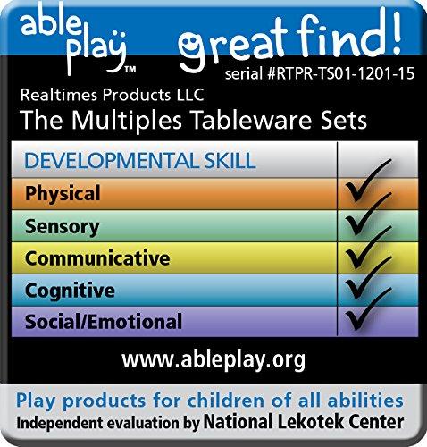 theMultiples theMultiples Times Table Dinnerware 4-Piece Early Years 7 inch Melamine Rimmed Bowl Set