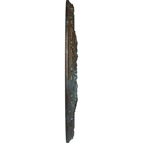 Ekena Millwork Ekena Millwork CM20BLBBS Baile Ceiling Medallion, 20\"OD x 1 5/8\"P (Fits Canopies up to 3 1/4\"), Hand-Painted Bronze Blue Patina