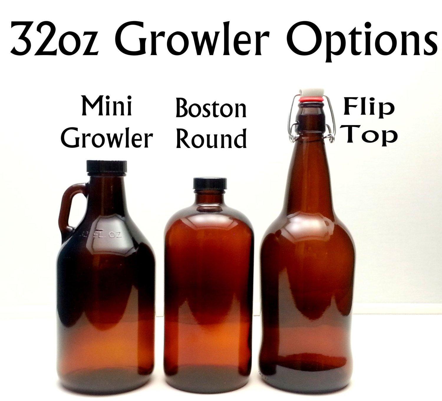 Glass Blasted Personalized Engraved Wedding Gift Growler with Little Kids Ballerina and Top Hat Boy