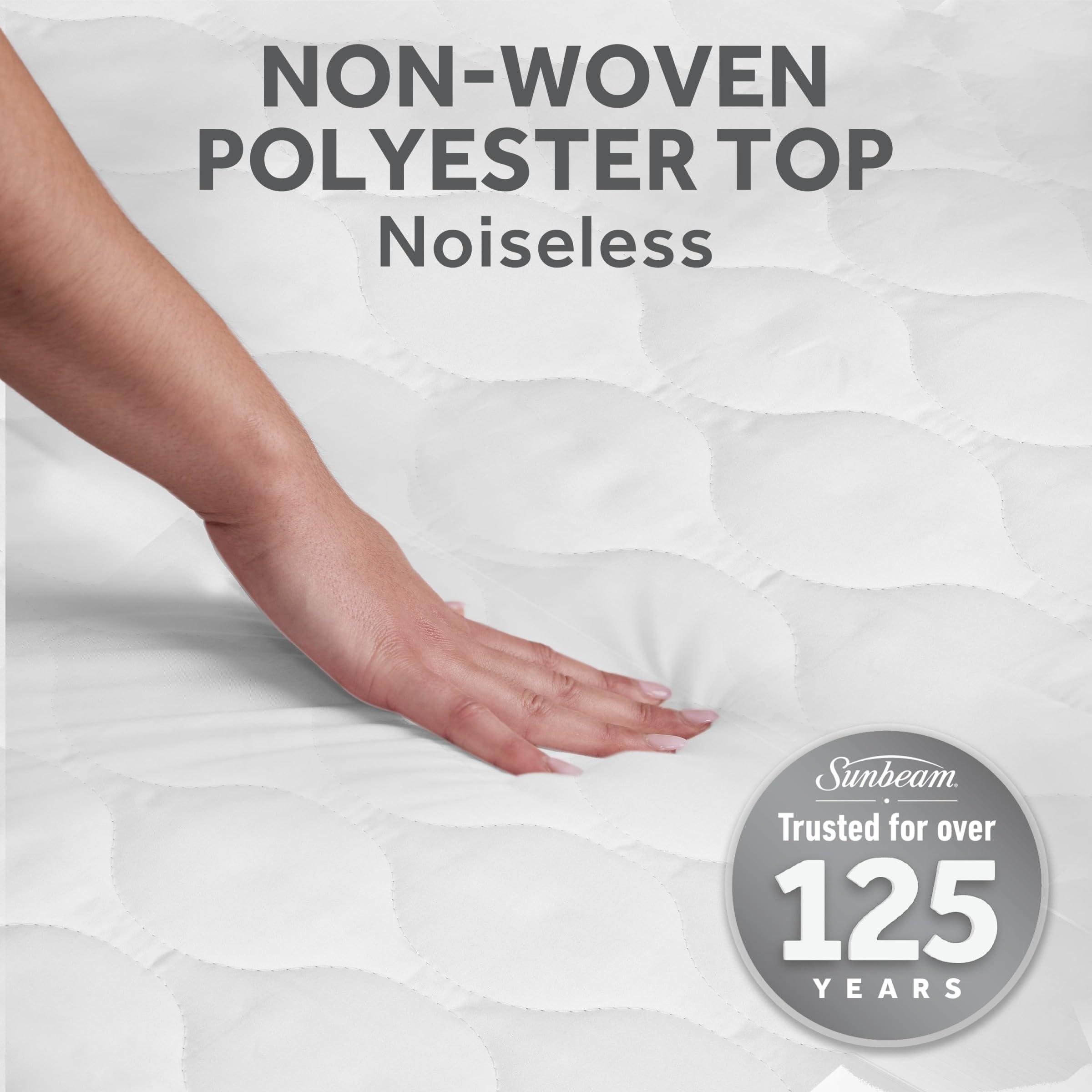 Sunbeam Sunbeam King Size Electric Heated Mattress Pad, 12 Heat Settings, 12hr Auto Shut-Off, Fast Heating, Machine Washable