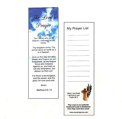 My Caring Cross Certified Holy Land Olive Wood Caring/Holding Cross (50, Medium Pocket Cross)